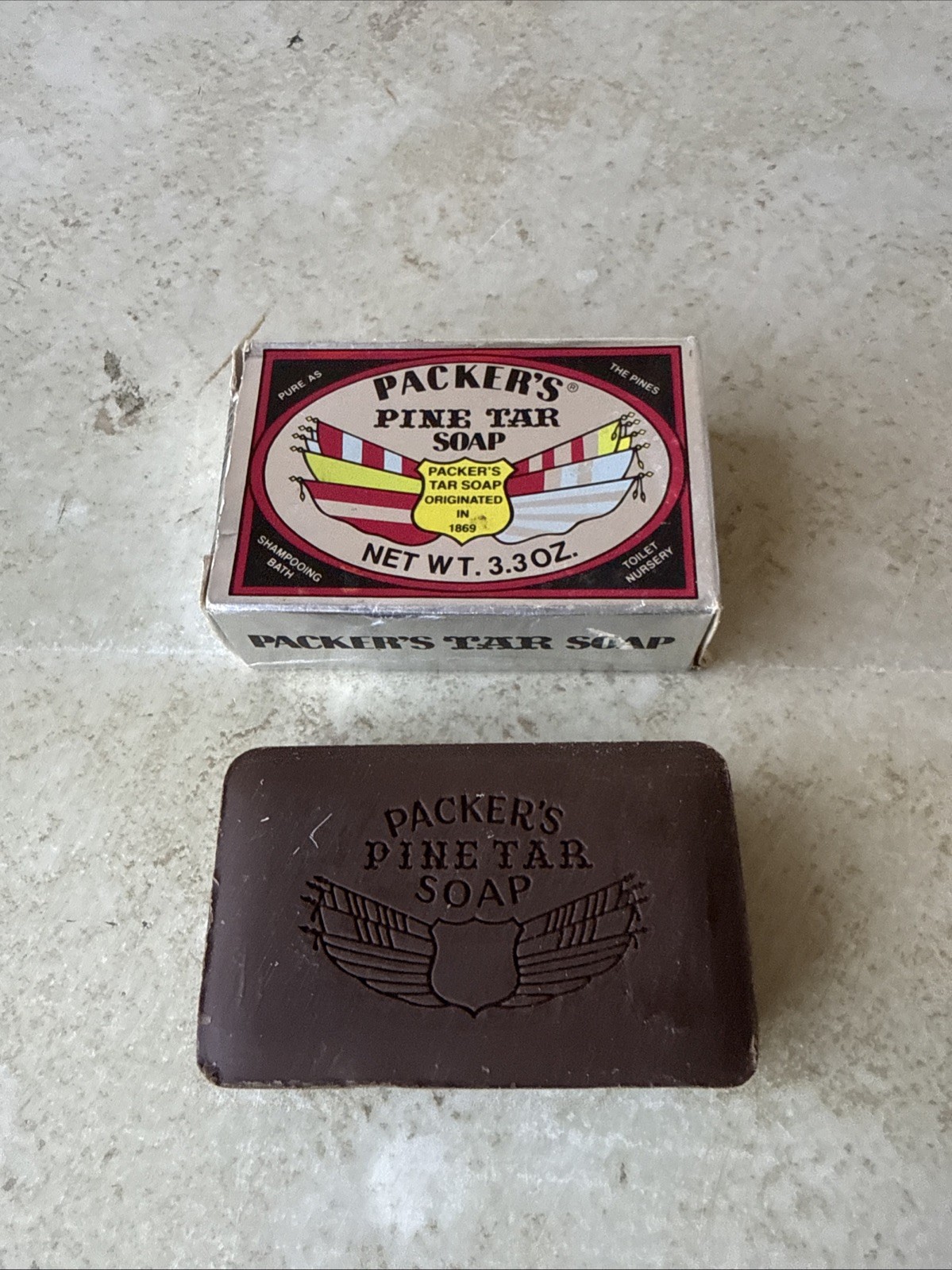 1970’s-80’s Vintage Packer’s Pine Tar Soap, 3.3 Oz., New In Box!