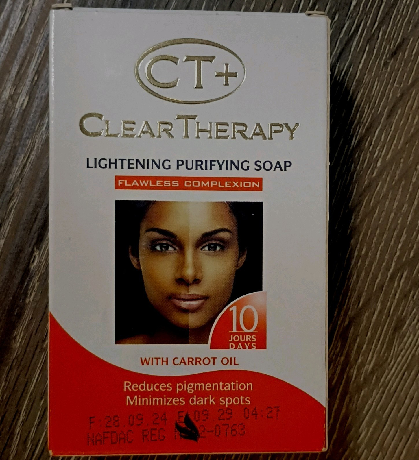 Clear Therapy CT+ Lightening Purifying Soap with Carrot Oil for Face & Body