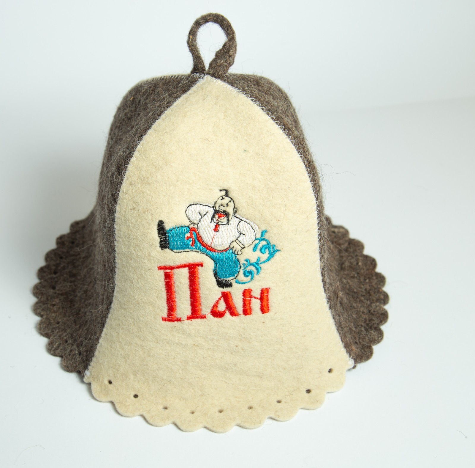 Felt Hat for Sauna Wool 100% Ukrainian Patriot Pan Banya Wool