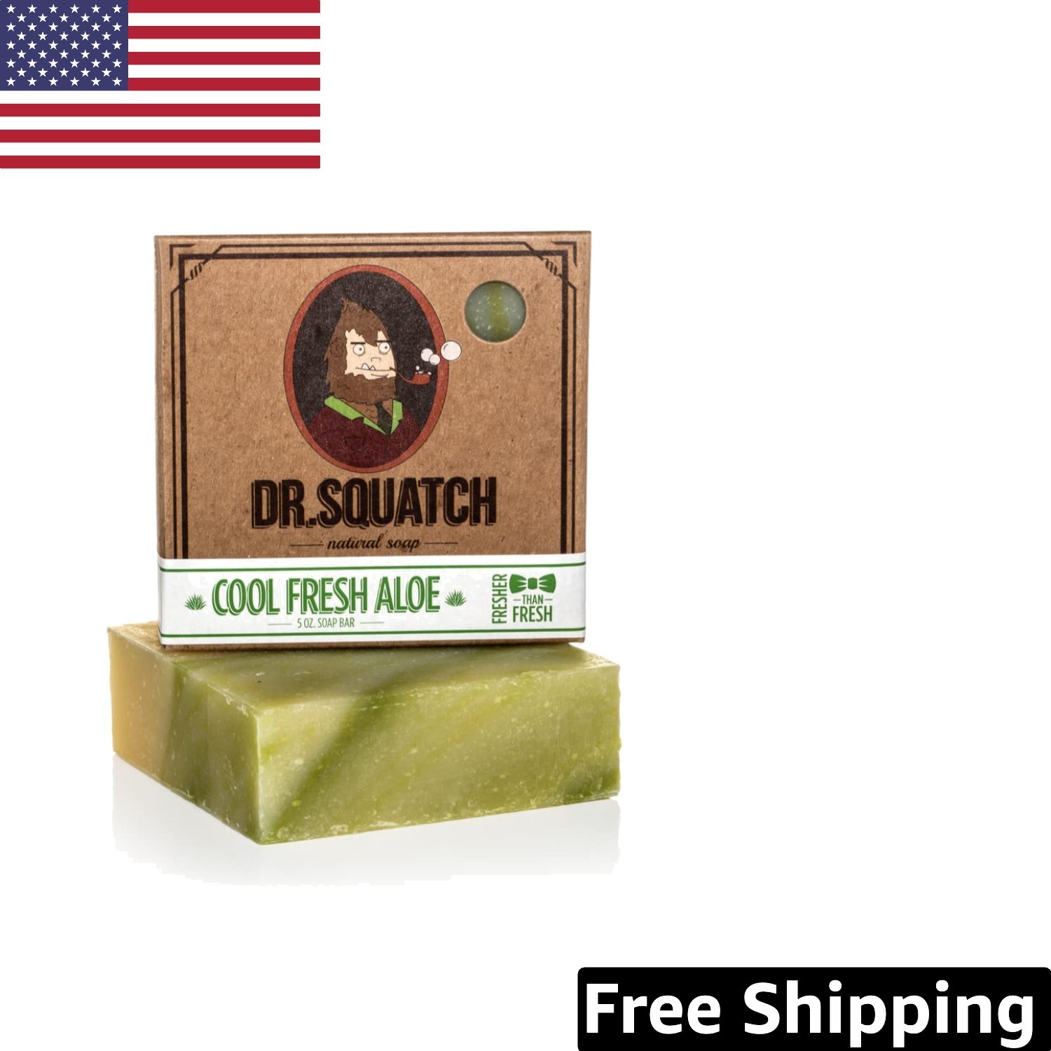 5oz All-Natural Cool Fresh Aloe Soap – Gentle Exfoliating for Sensitive Skin