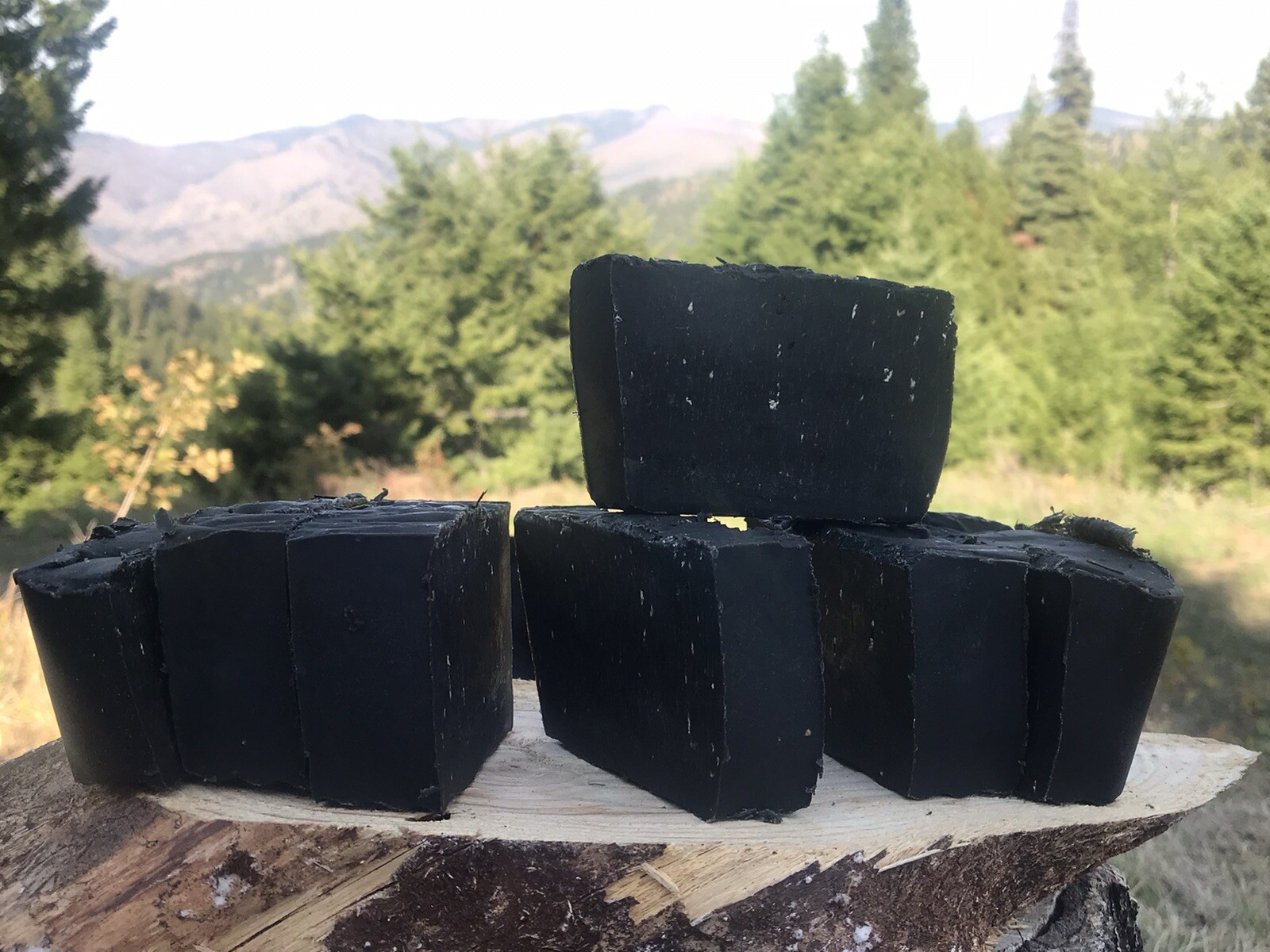 Pine Tar Charcoal Hunting Soap 7 Bars 2 Pounds A Loaf “Has Sand Pine Needles “