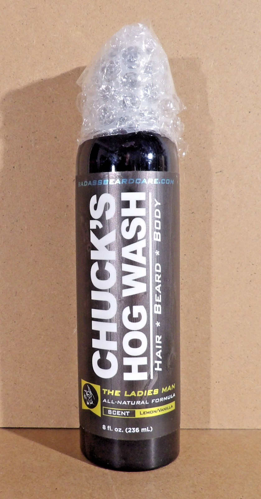 Chuck’s Hog Wash THE LADIES MAN All Natural Hair Beard & Body Wash 8 oz NEW