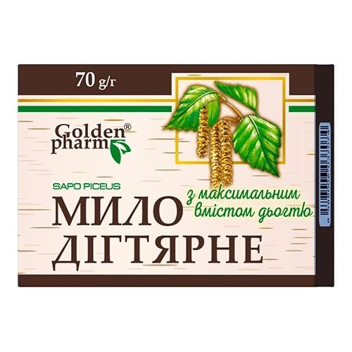 Soap Tar Birch, 70 g | Traditional Herbal Cosmetic Soap( Мыло дегтярное)