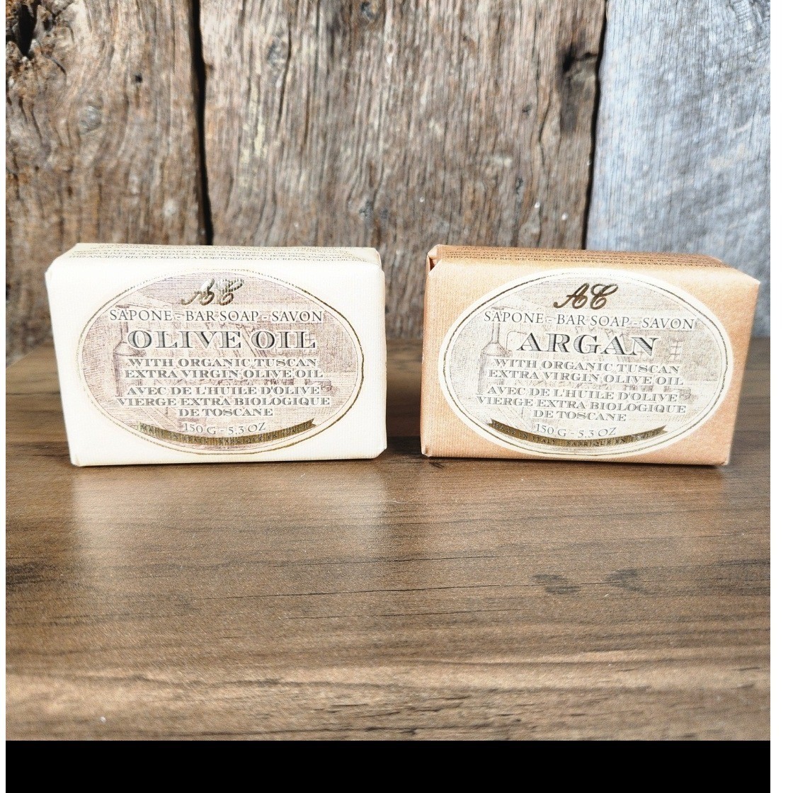 Argan and Olive Oil Soap Alighiero Campostrini Tuscan Soap Set Made in Italy