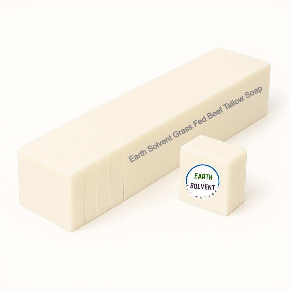 Grass Fed Beef Tallow Soap Loaf Cold Process BULK 10 Precut Bars UNSCENTED