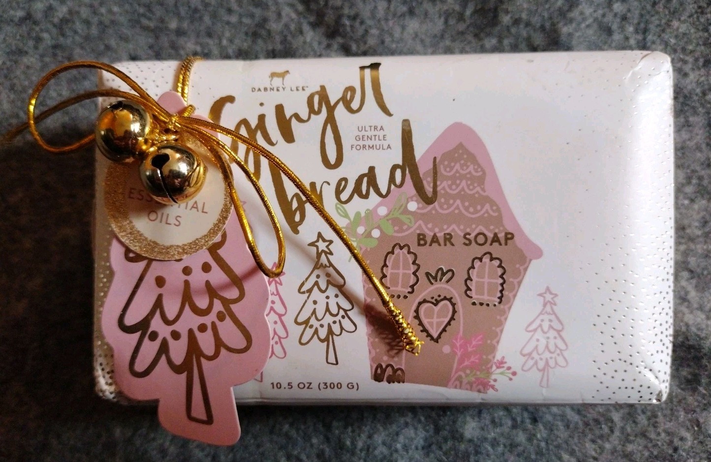 Dabney Lee Luxury Bath Bar Soap Gingerbread Scent Holiday Shelf Life 07-16-2024