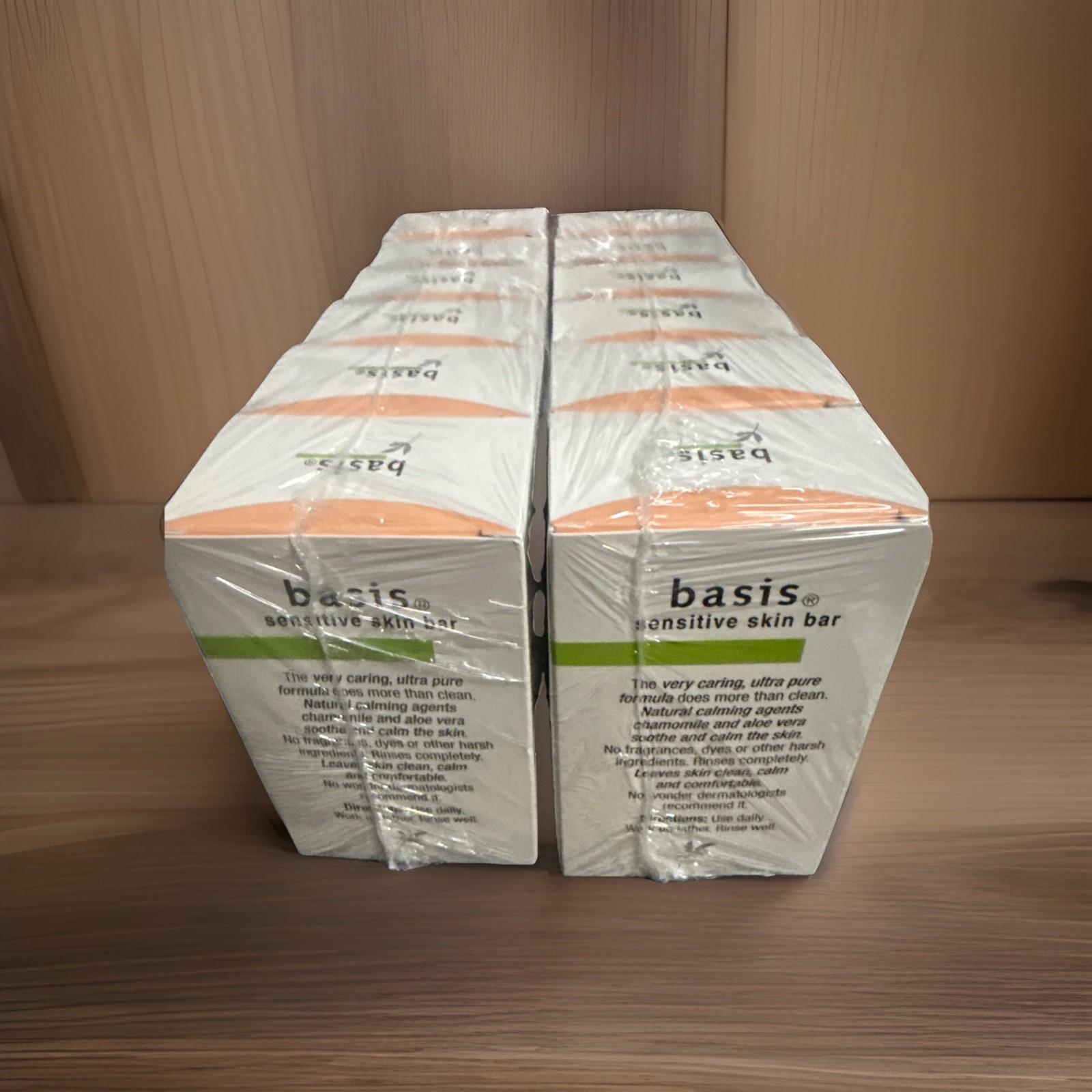 Basis Sensitive Skin Bar Soap, Unscented with Chamomile and Aloe, 4 oz – 12 Pack