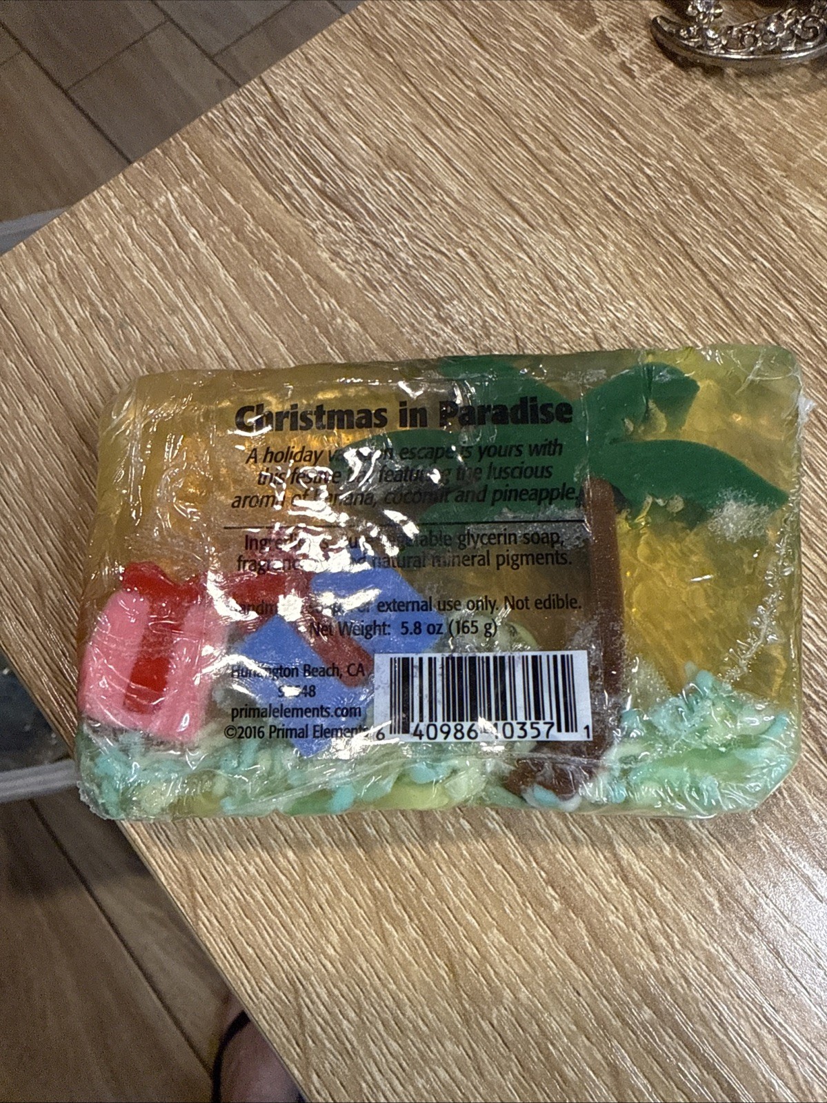 Hand Made Glycerin soap Christmas in Paradise Primal Elements 5.8oz xmas2