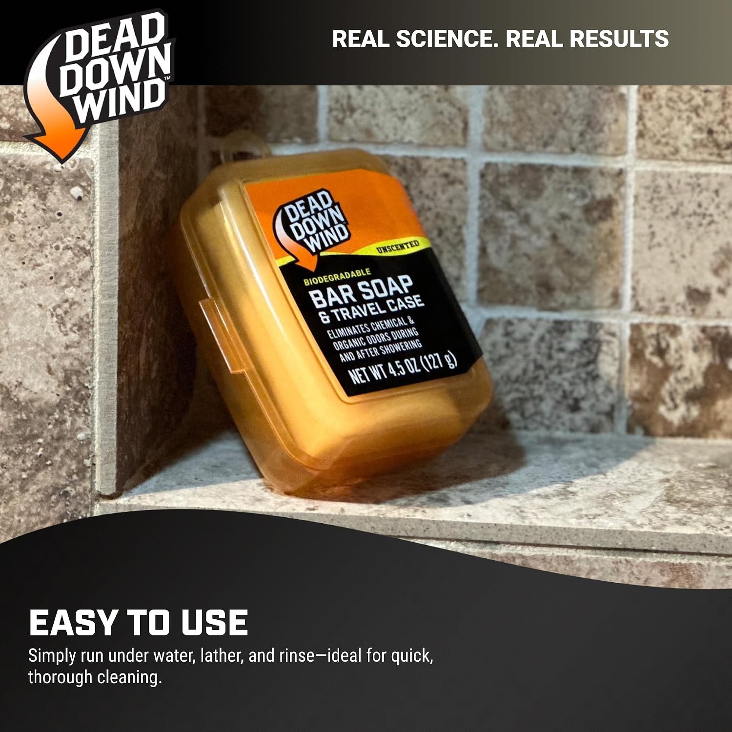 Biodegradable Bar Soap with Travel Case for Camping and Outdoor Activities