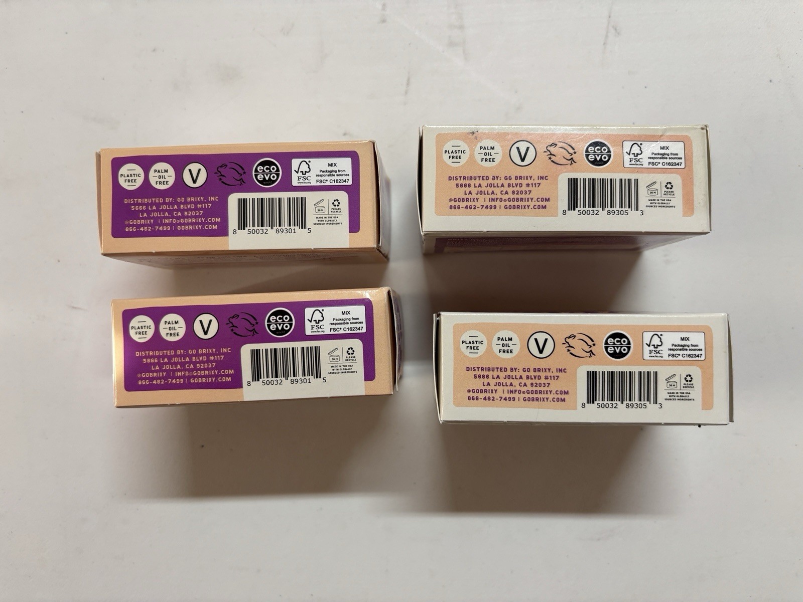 4 Brixy Bar Shampoo/Conditioner Coconut Vanilla 4oz Soap Hiking Camping