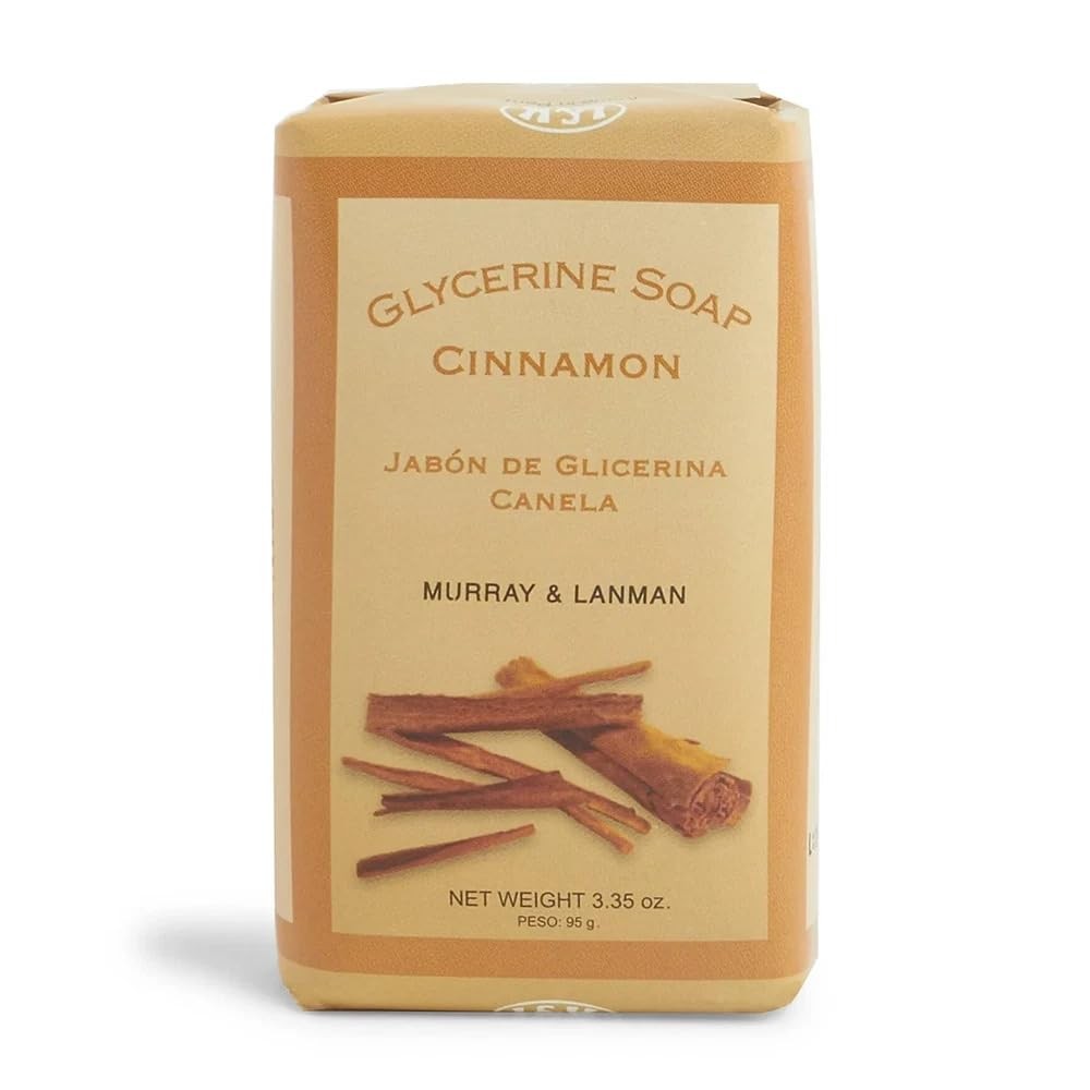 Lanman & Kemp Cinnamon Soap Bar 3.35 Oz – Jabon De Glicerina Canela (Pack of 3)