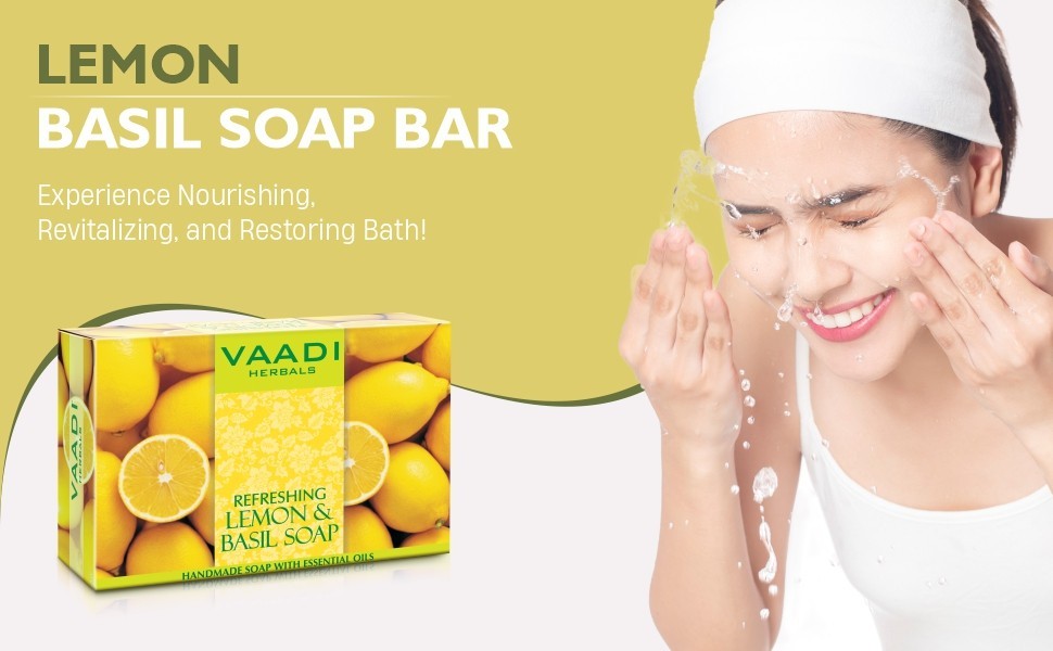 Refreshing Lemon and Basil Soap – Each 2.65 Oz, Pack of 3(8 Ounces)