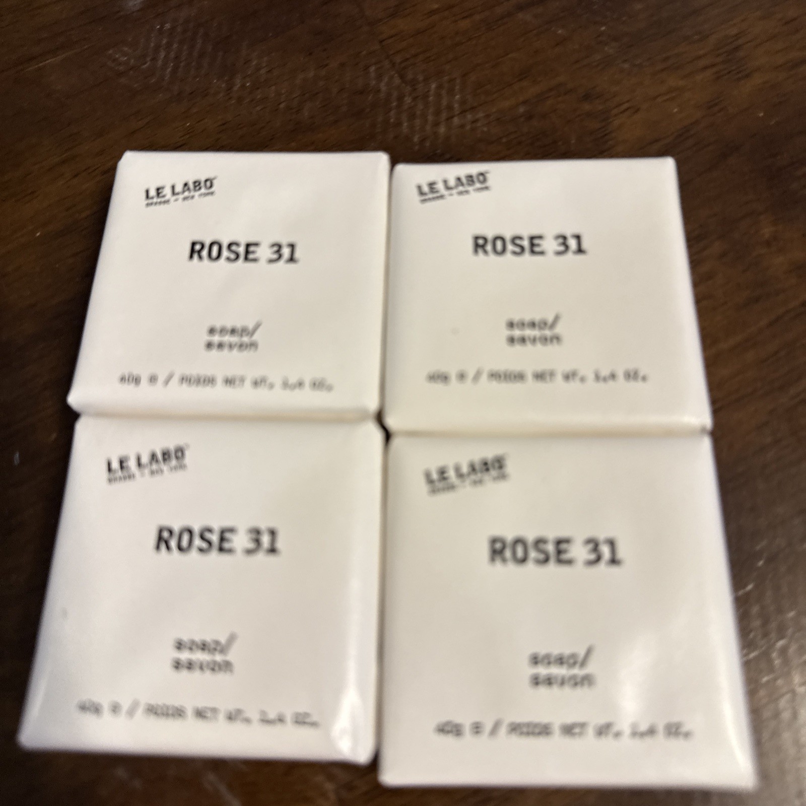 NEW Le Labo Rose 31 Body Soap Bar 1.4oz 40g Travel Size Lot 4
