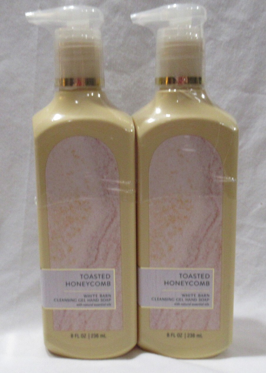 Bath & Body Works Cleansing Gel Hand Soap essential Lot Set 2 TOASTED HONEYCOMB