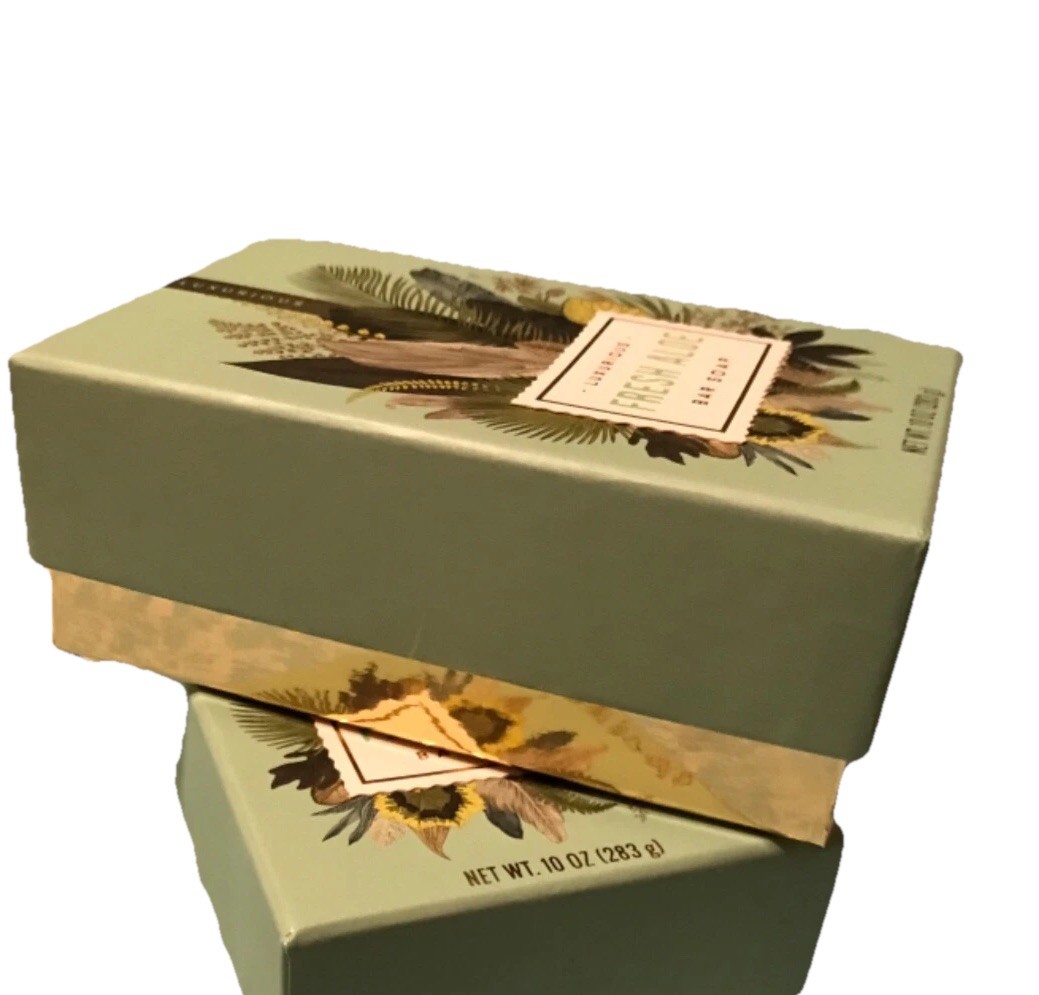 COMMONWEALTH SOAPS TOILETRIES 🇺🇸FRESH ALOE LUXURIOUS SCENTED BAR SOAPS 2-10oz