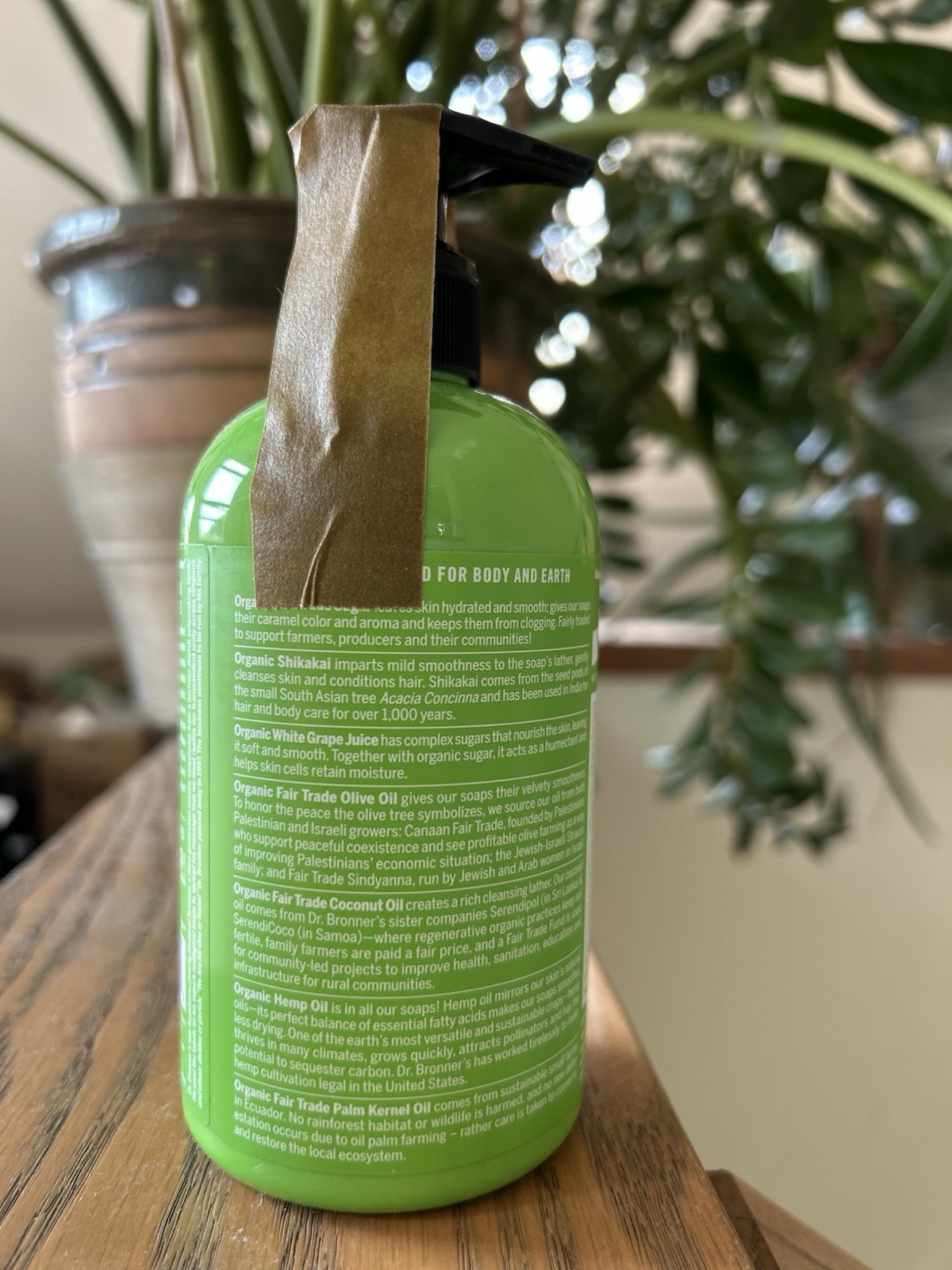 Dr. Bronner’s Organic Sugar Soap 12 Oz Lemongrass Lime