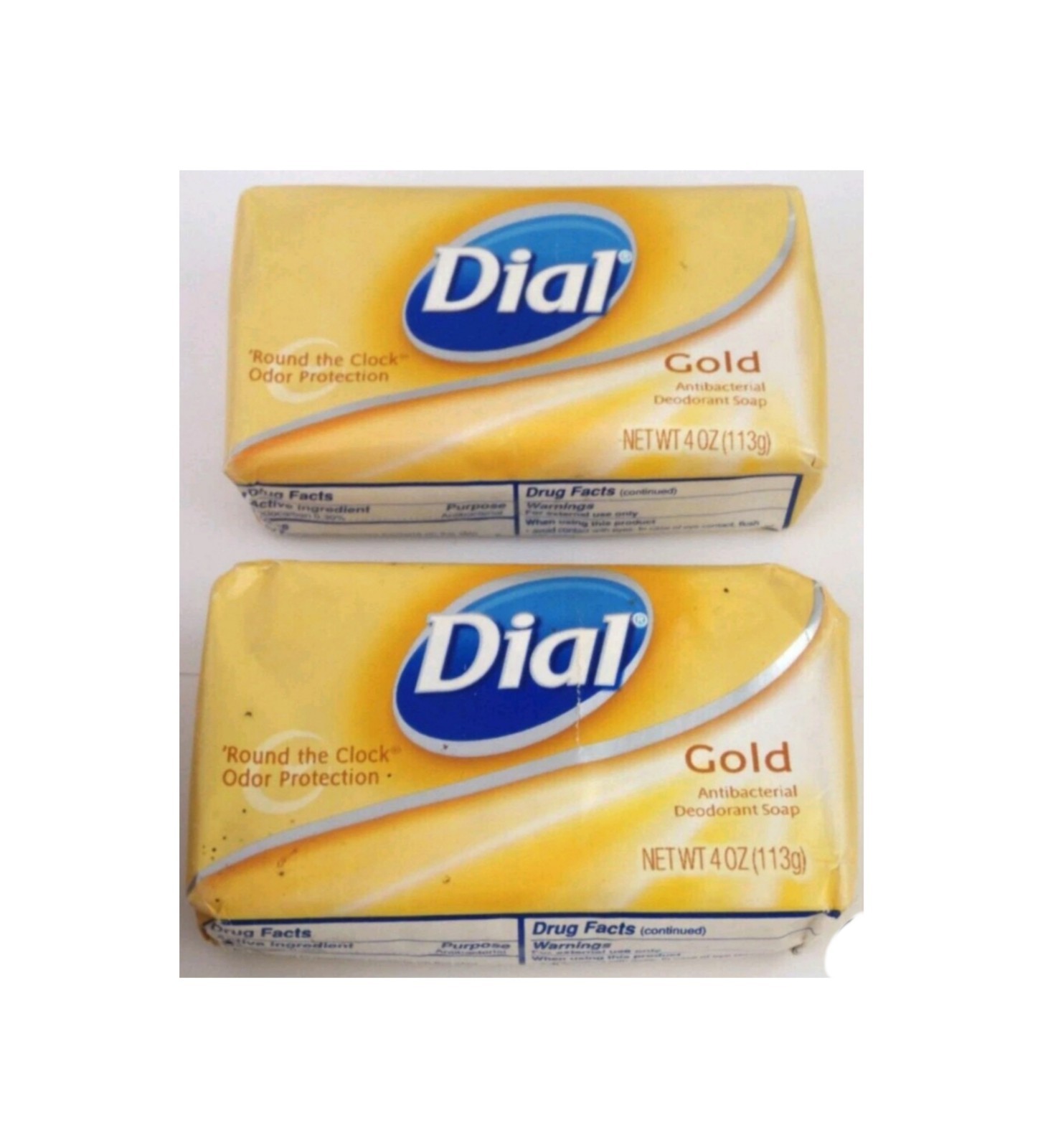 2 Pack Dial Gold Antibacterial Soap Bar 4 OZ