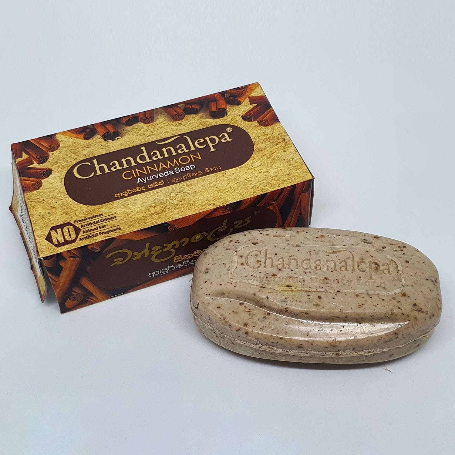 Chandanalepa Cinnamon Ayurveda Herbal Beauty Soap 100g Healthy Glowing Body Skin