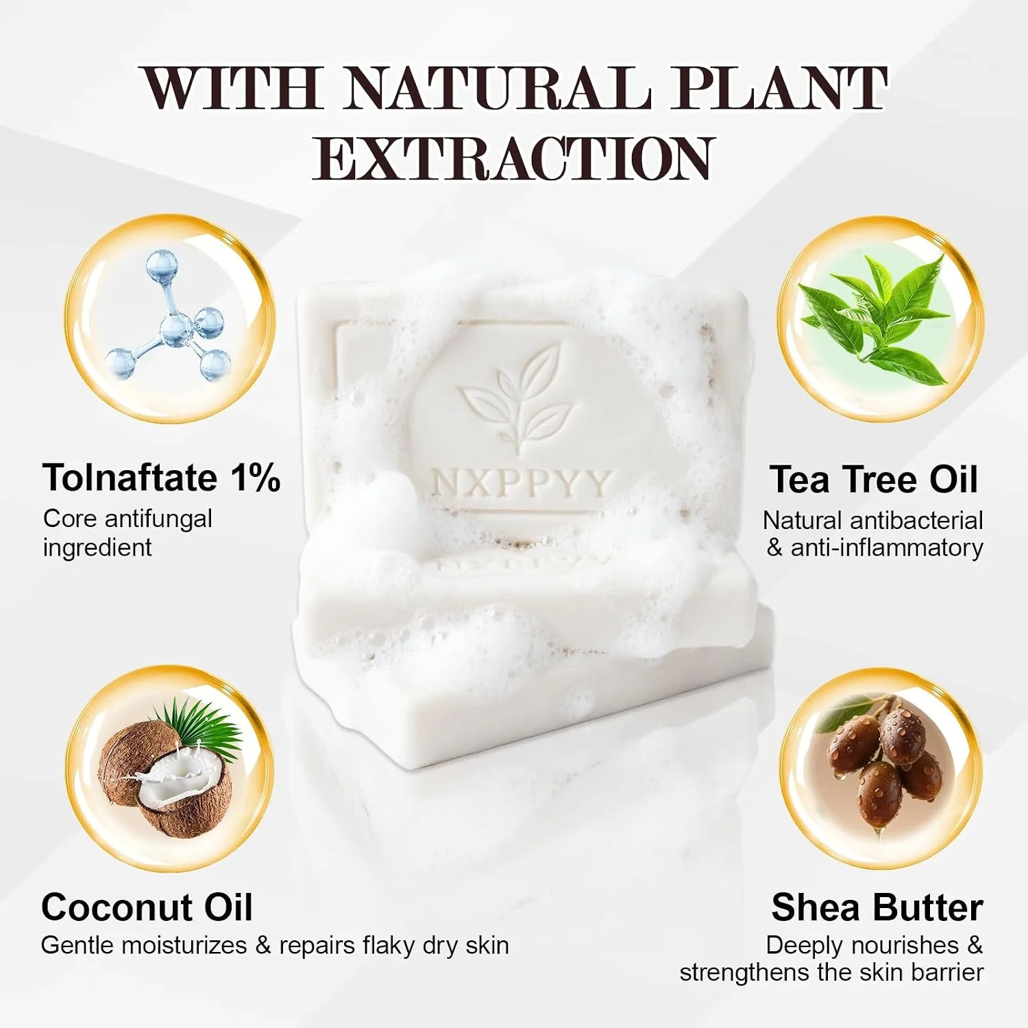 3 Pcs Veloma Antifungal Soap,Veloma Soap,Soothing Tea Tree & Eucalyptus, Deep Po