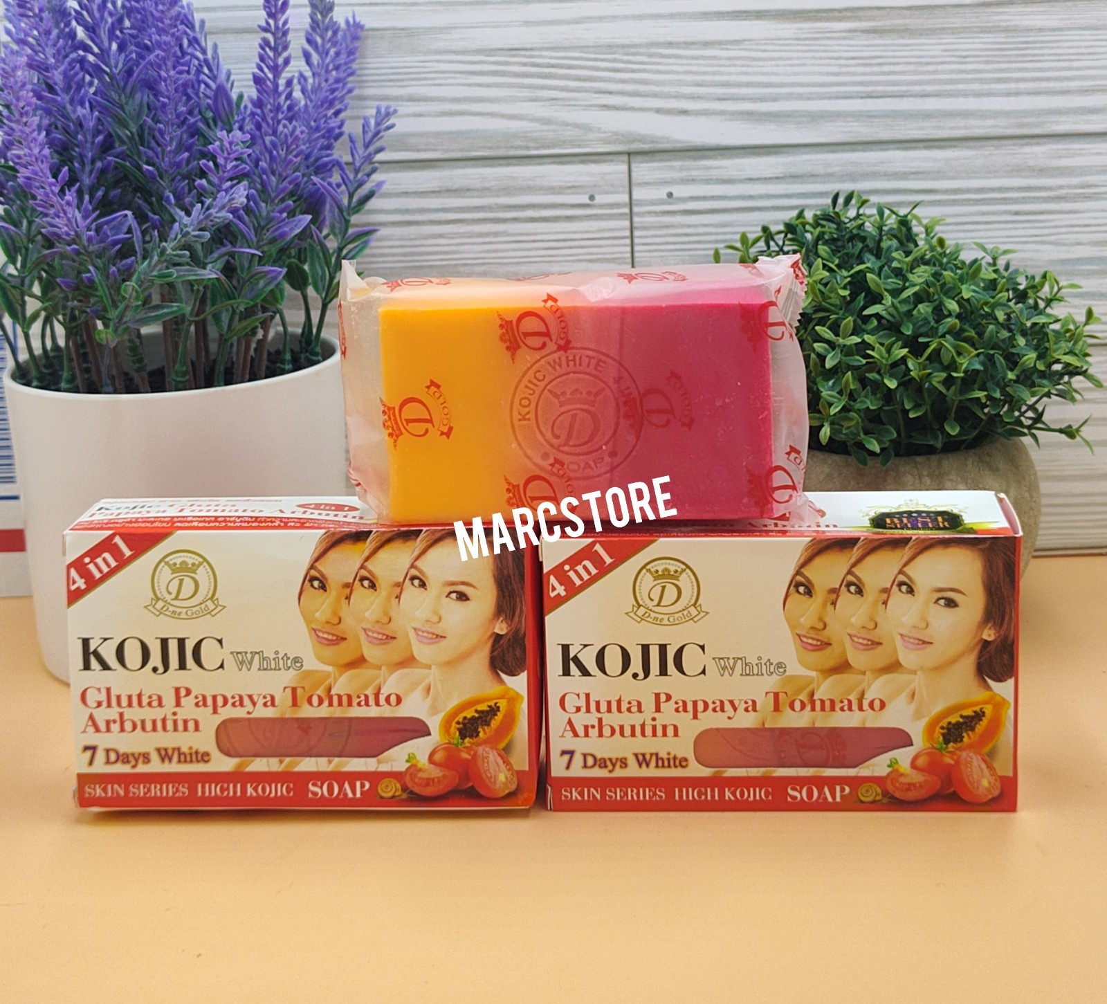 Kojic white PAPAYA Tomato Arbutin Soap 160g x 1