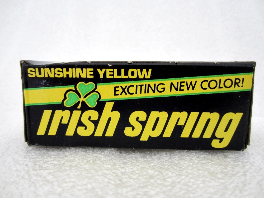6x Vintage Irish Spring Original Bar Deodorant Soap 5oz Sunshine Yellow USA