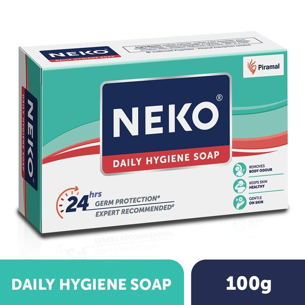 Neko Daily Hygiene Soap Germ Protection Unisex Bathing Bar Each 100g Pack Of 4