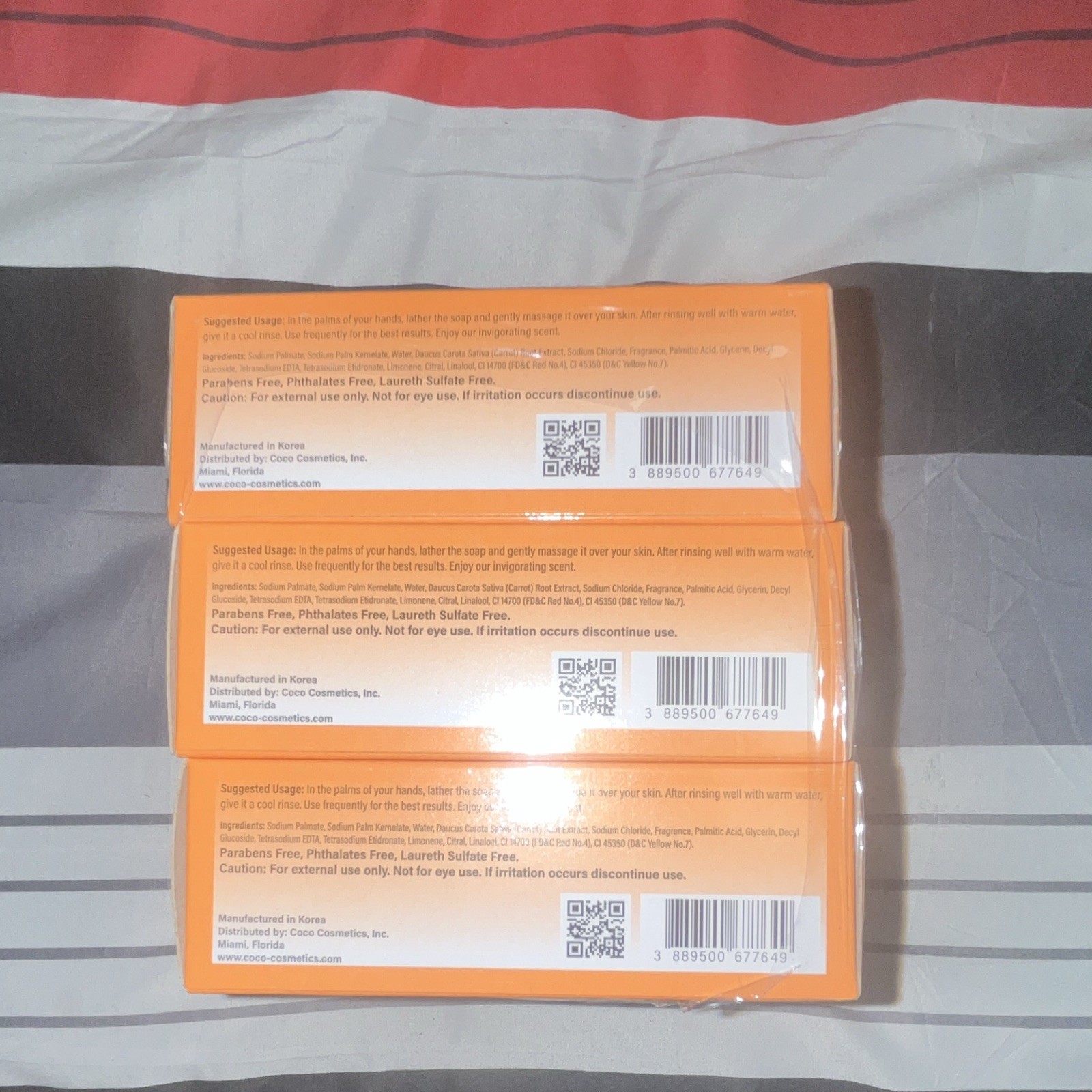 Countryside Savon de Beaute Carrot Beauty Bar 7 oz Multipack Paraben-Free