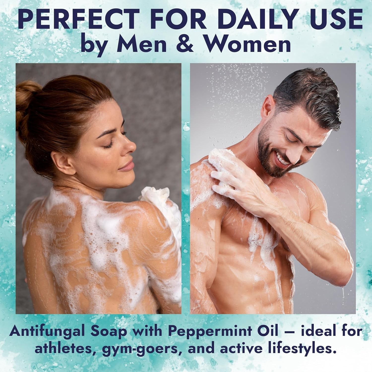 Antifungal Soap Infused with Peppermint Essential Oil | Medicated Tolnaftate 1%