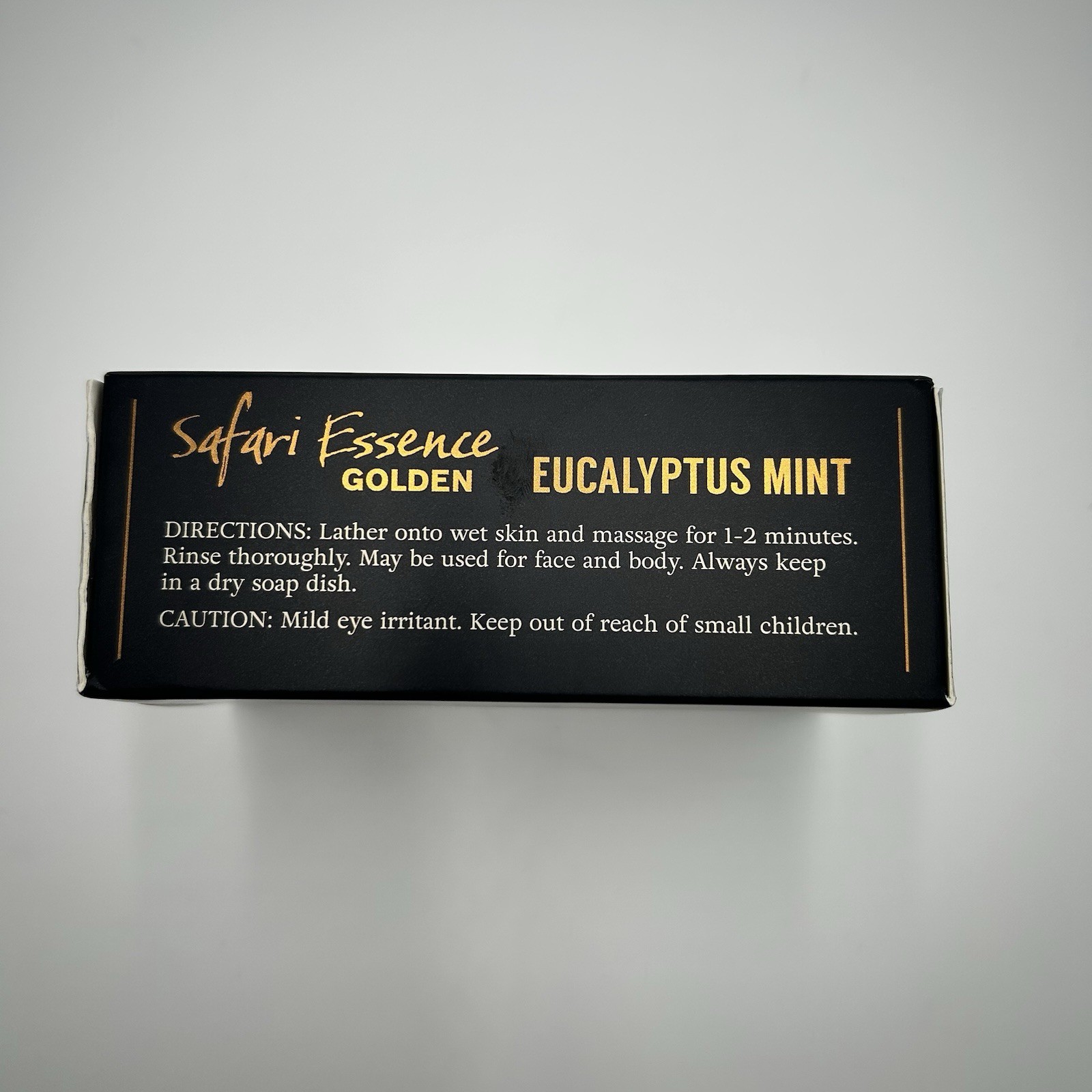 Safari Essence Golden – Eucalyptus Mint African Black Soap Bar – 10 oz.