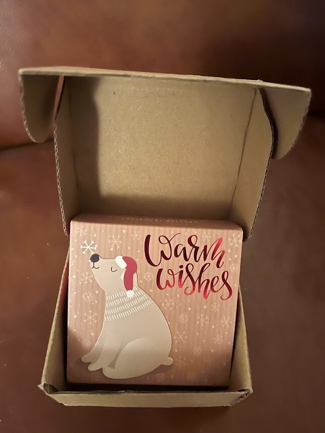 Brand New Luxurious Christmas Soap Bar in Gift Box Frosted Cranberry 7.75 oz