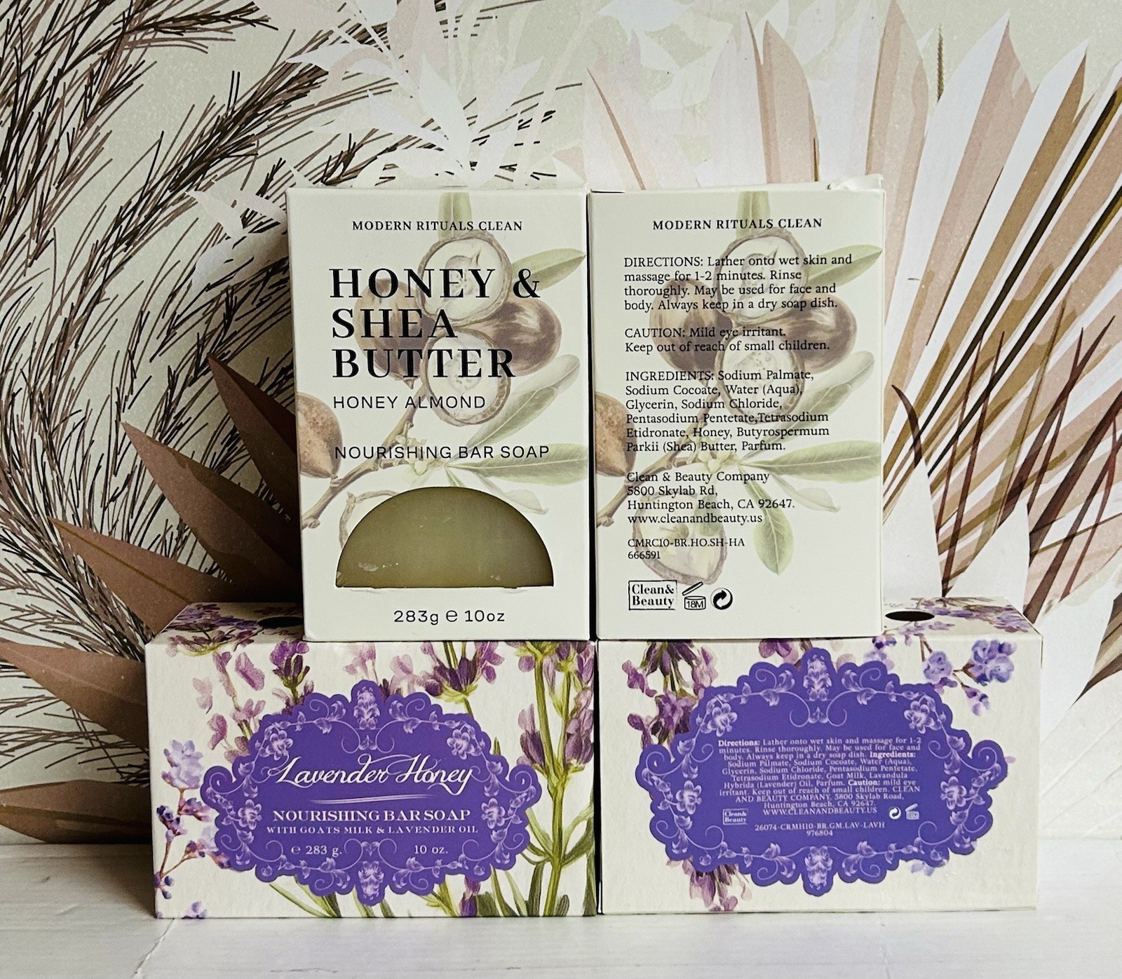 4-Pack Honey Almond & Lavender Honey Nourishing Bar Soap 10 oz Each