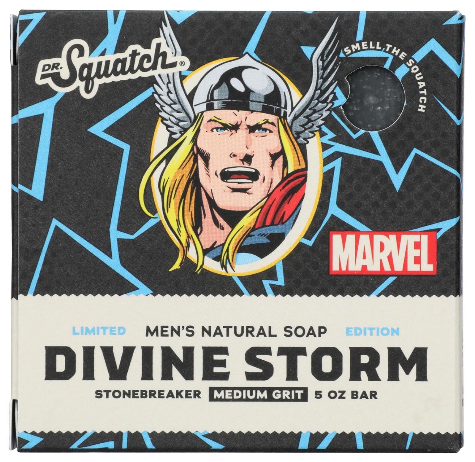 3 Pack Lot of Dr Squatch Divine Storm Thor Limited Edition Soap Marvel Avengers