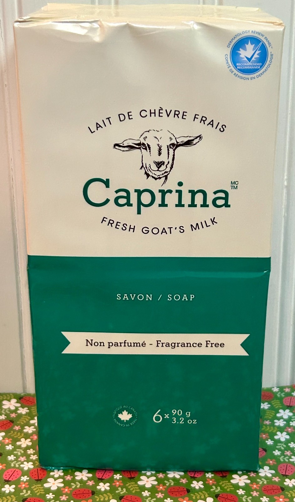 CANUS CAPRINA FRESH GOAT’S MILK BAR SOAP FRAGRANCE FREE 6 PACK 3.2 OZ EACH