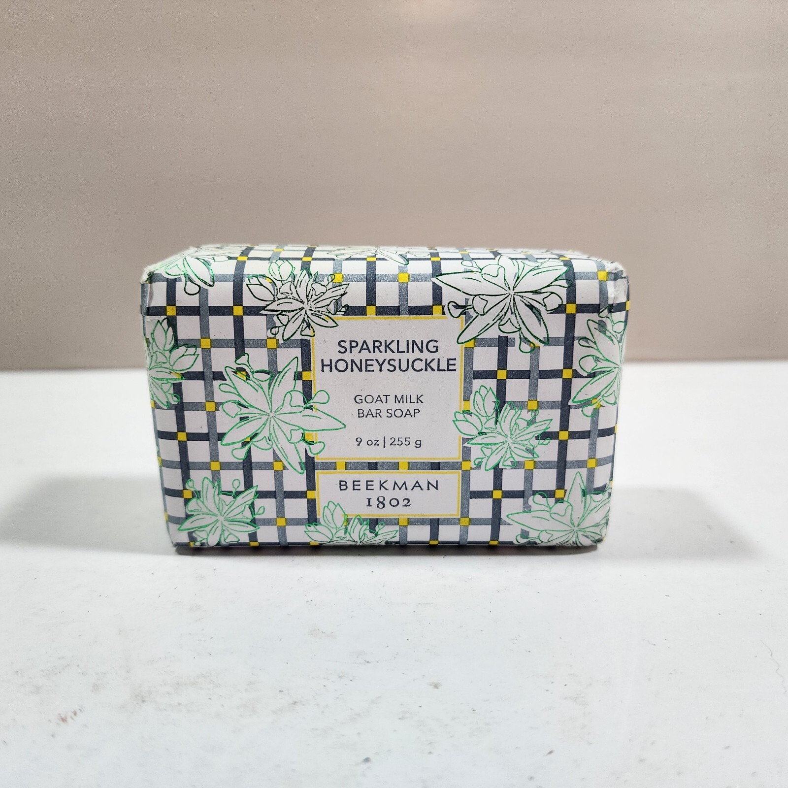 BEEKMAN 1802 Sparkling Honeysuckle Goat Milk Bar Soap 255g Jumbo Sealed NEW