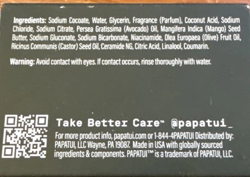 Papatui Vanilla Shea Enriching Bar Soap 5 Pack of 1.4 oz. Cleanse Moisturize