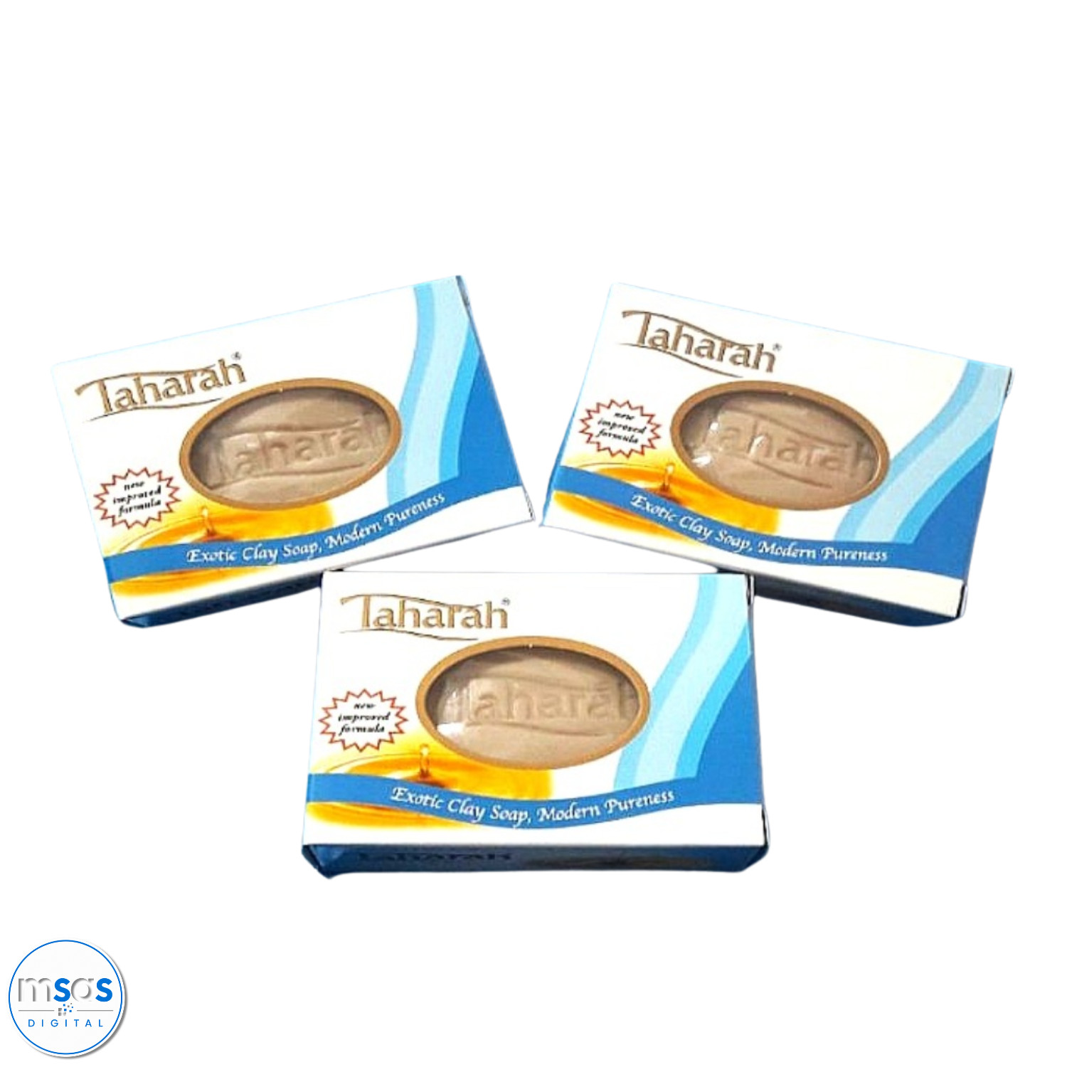 Taharah Clay Soap Muslim Cleansing Bar Natural Hygiene Purification 4 pcs