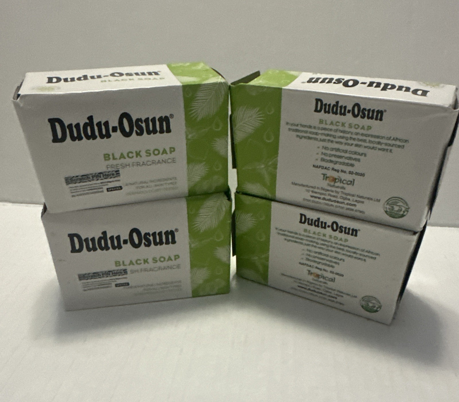 4x NEW IMPROVE DUDU OSUN AFRICAN BLACK Tropical & Natural SOAP
