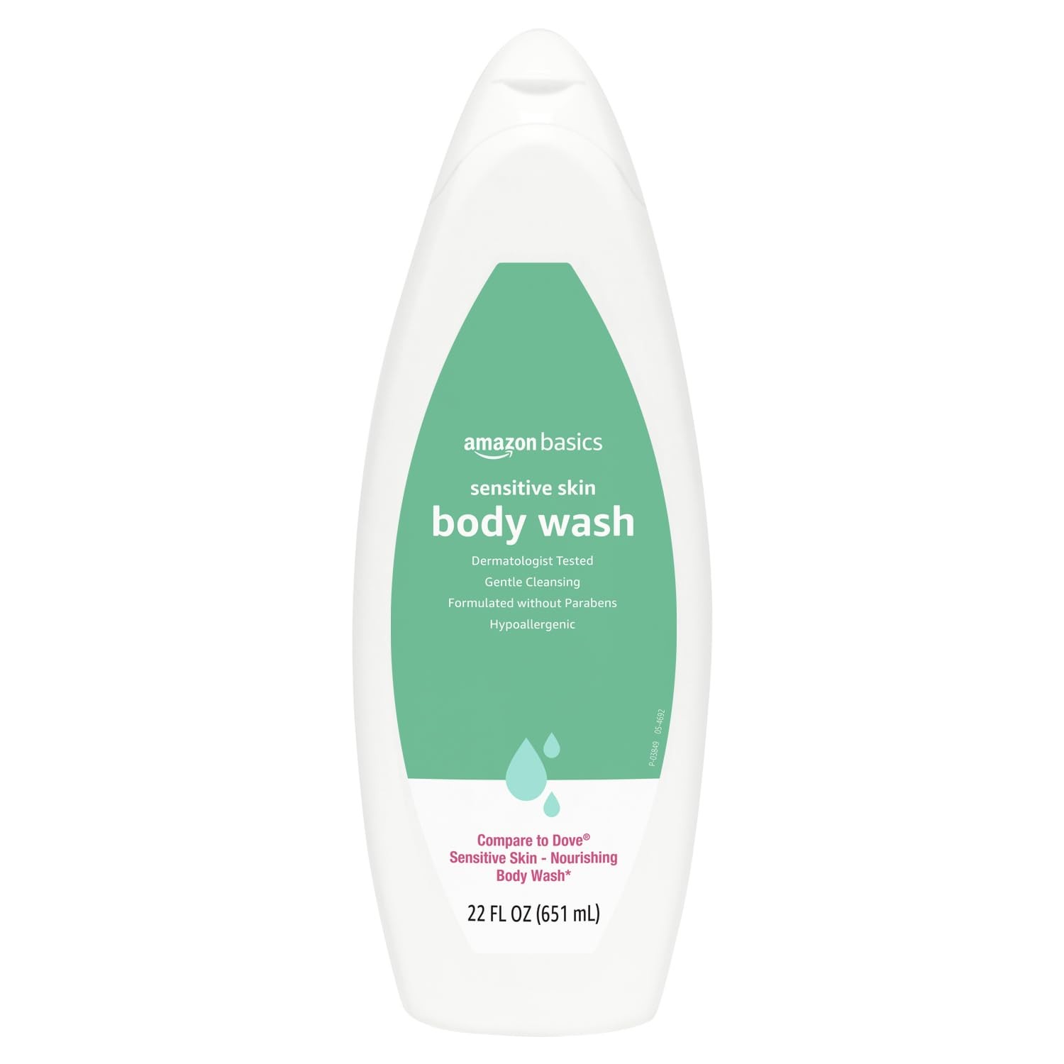 Amazon Basics Hypoallergenic Body Wash for 22 Fl Oz (Pack of 1), White