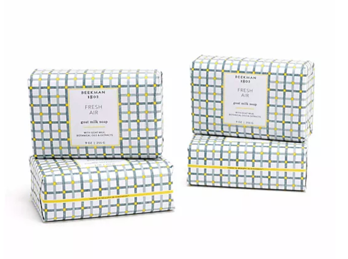 Beekman 1802 Goat Milk Soap Bars 4-Piece Set