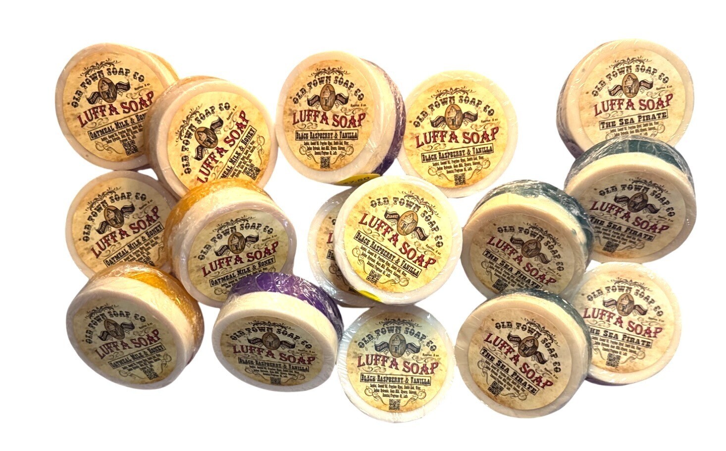 Old Town Soap Co. Luffa Soap One 5 Oz Handmade Bar From Natural Ingredients