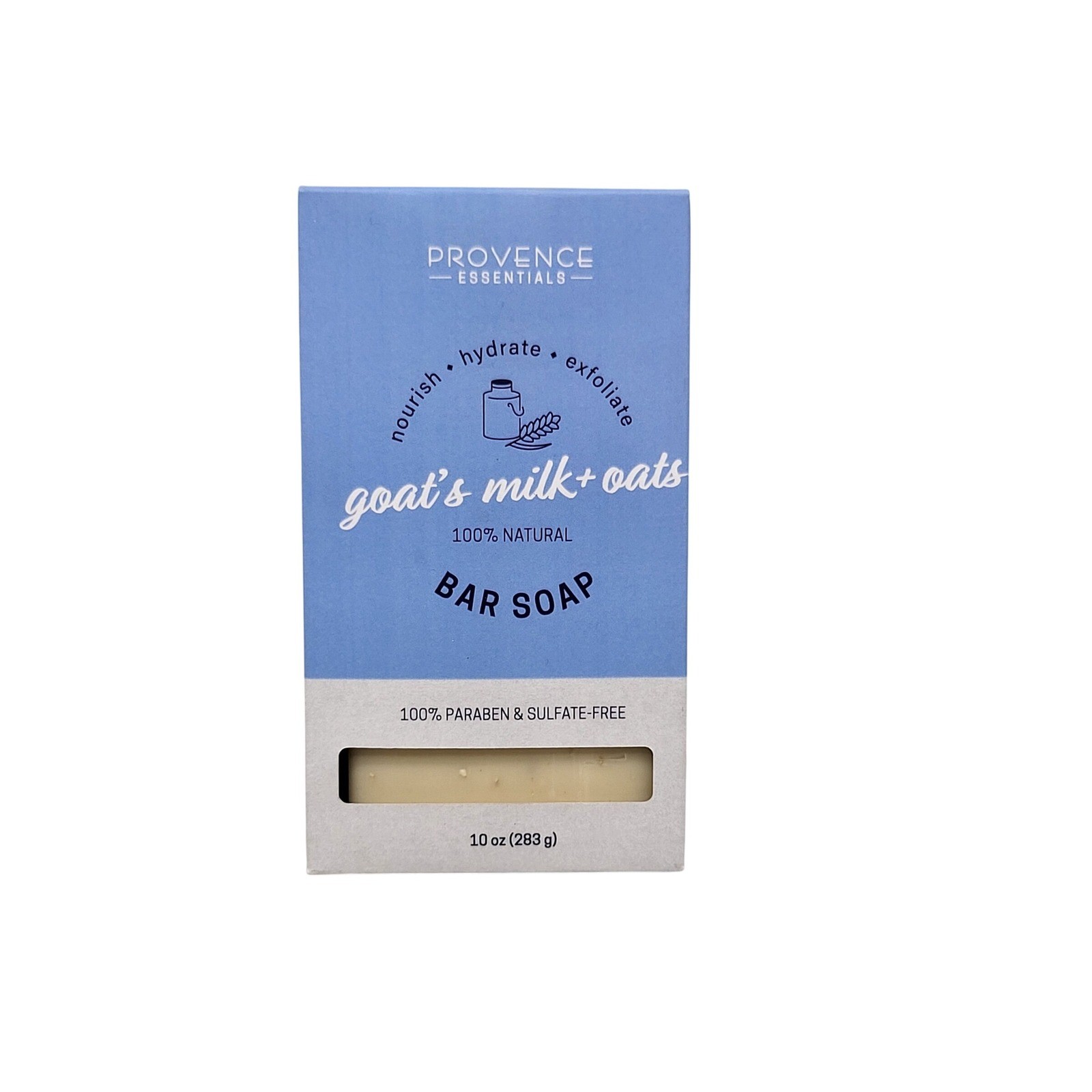 Provence Essentials Goat’s Milk + Oats Bar Soap 10 oz Natural Paraben Free