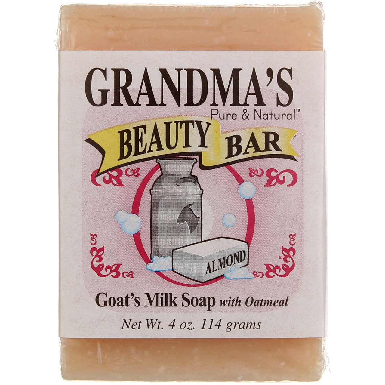 Grandma’s Pure & Natural Beauty Bar Goat’s Milk Bath Soap, 4 oz