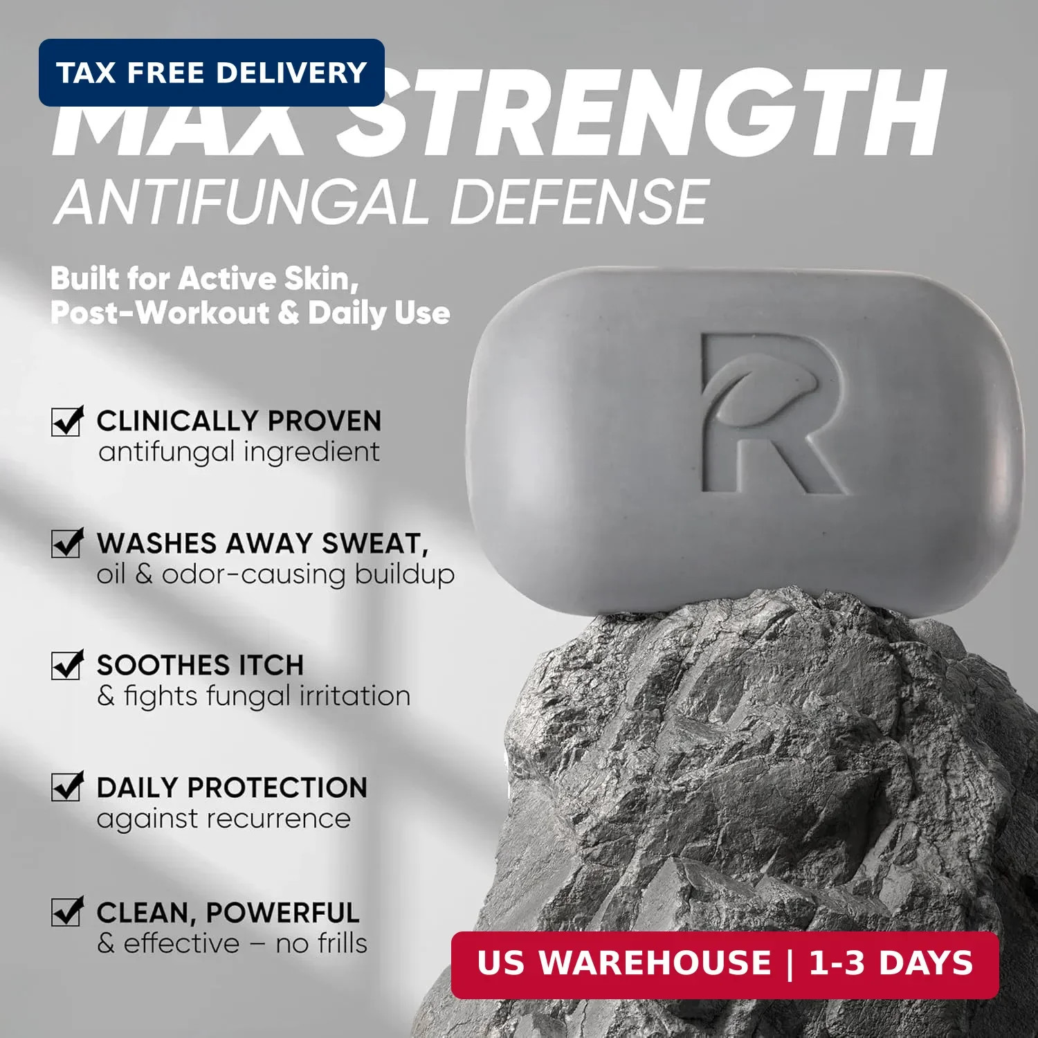 Roycederm Antifungal Soap for Active Skin – Medicated Bar for Athlete’s Foot, Jo