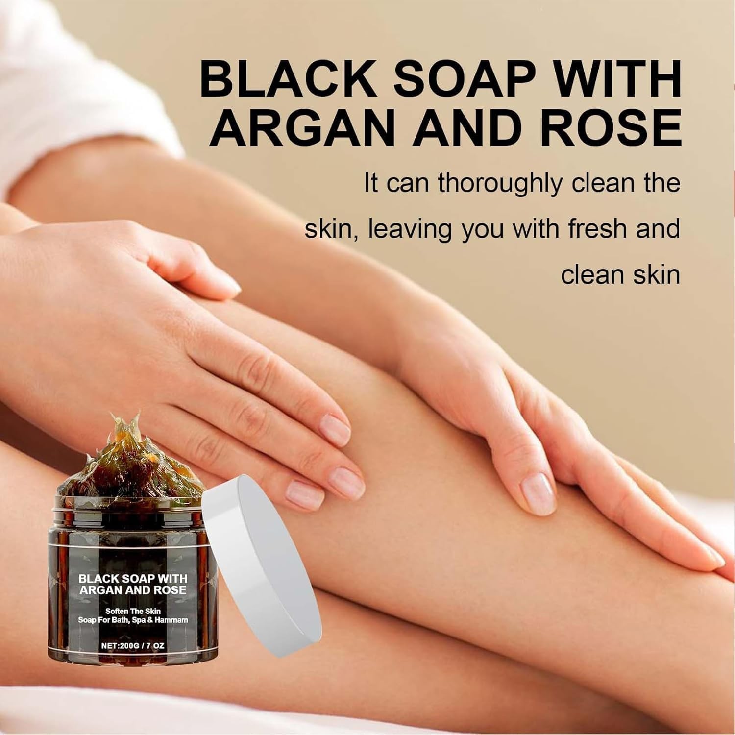 Morocco Black Soap With Argan And Rose, Zawina Morocco Black Beldi Soap, Zawi…