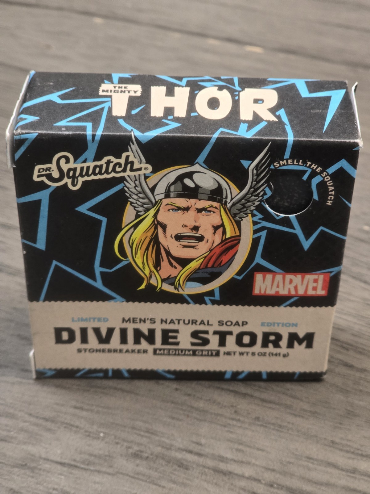 Dr. Squatch Divine Storm Thor Limited Edition Natural Soap Medium Grit 5oz
