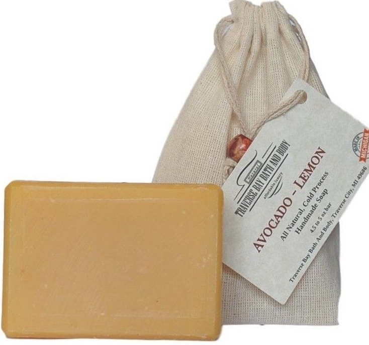 Avocado Lemon all natural soap, handmade soap, cold process soap, vegan soap