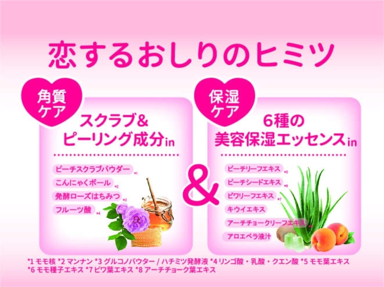 Pelican Koisuru Oshiri Love Butt Hip Care Soap – 80g (2.8oz) – Made in Japan