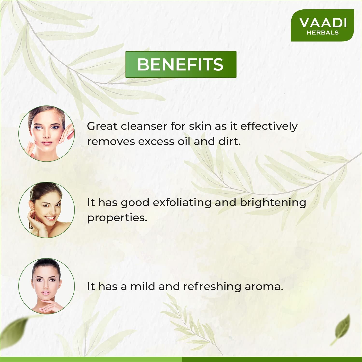 Vaadi Herbals Activated Charcoal Soap Oil-Free & Glowing Skin (6 x 75gm Each)