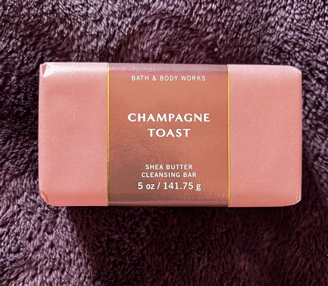 Bath & Body Works CHAMPAGNE TOAST Shea Butter Cleansing Bar Soap