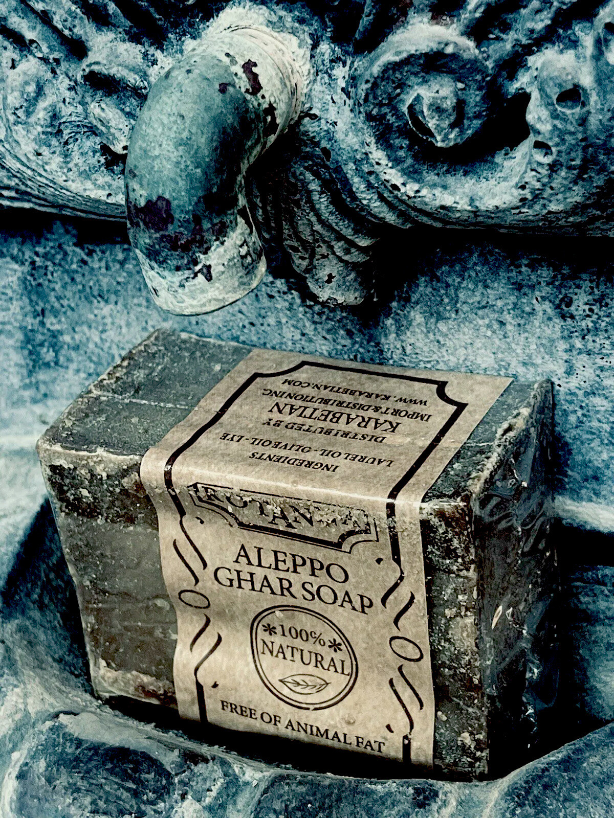 4/PK ALL-NATURAL OLIVE-LAUREL OIL SOAP FOR PSORIASIS ECZEMA ACNE SENSITIVE SKIN.